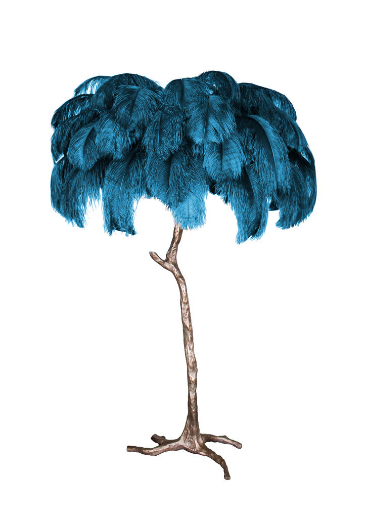 Ostrich Feather Table lamp