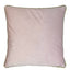 Velvet cushion cover w/piping – pink royal #LA116
