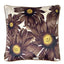 Velvet cushion cover w/piping – chocolate #LA134